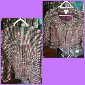 Ann Taylor Loft cropped tweed jacket